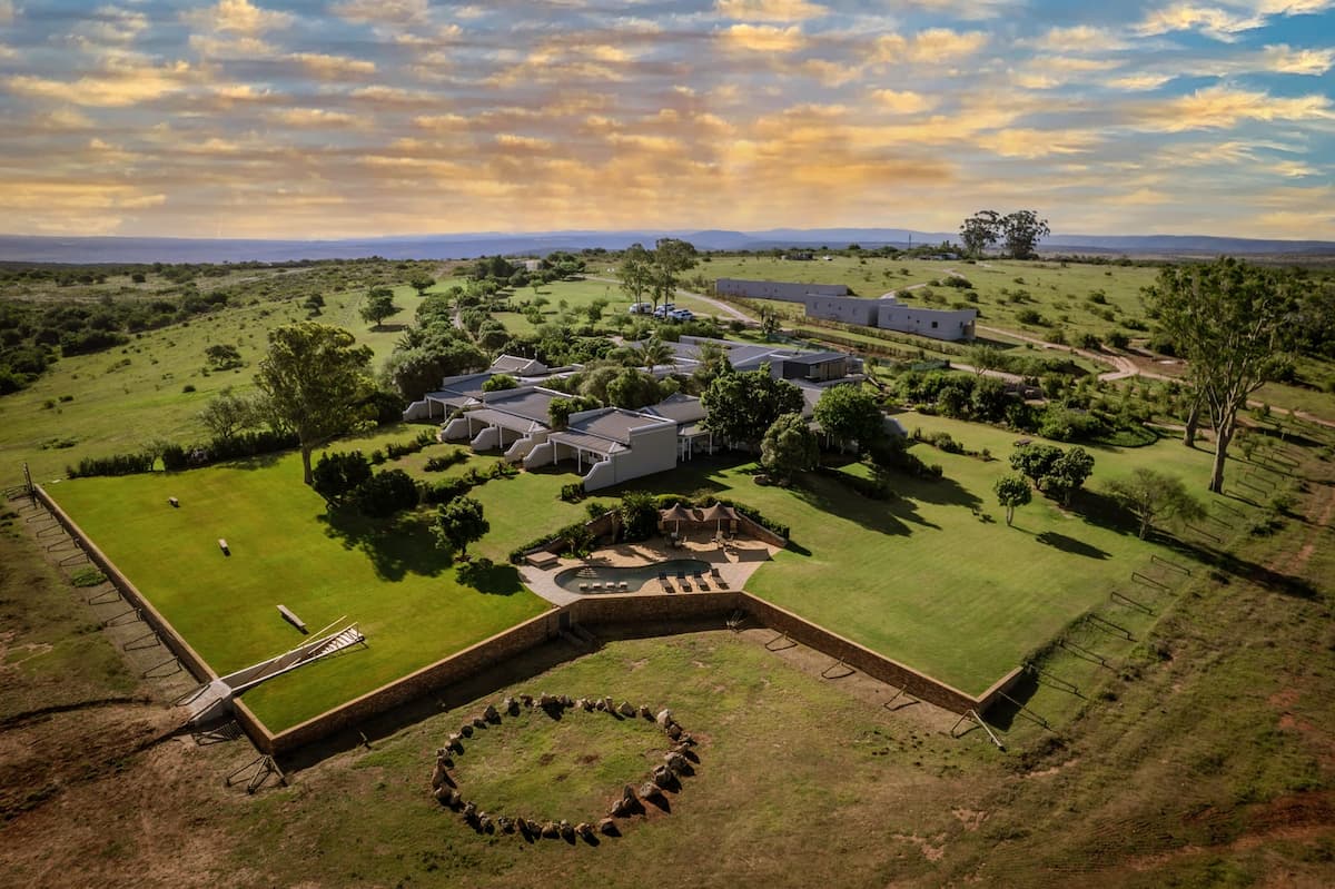 Aerial view of Founders Lodge