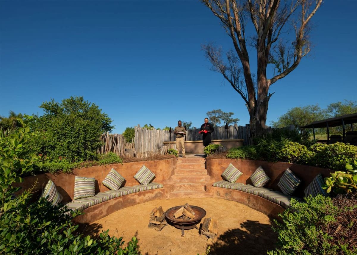 The boma at Founders Lodge