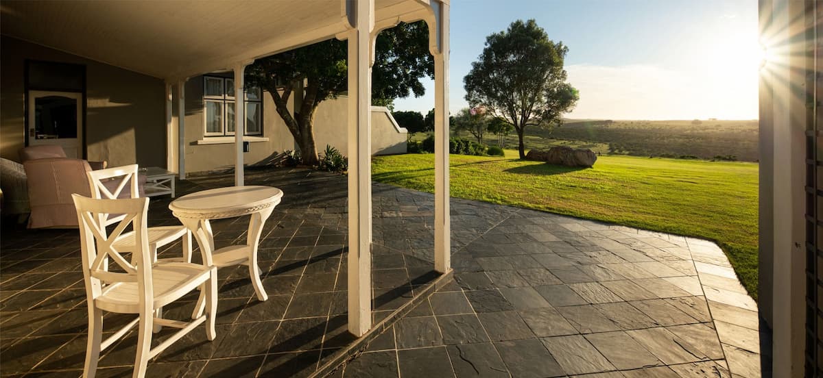 Sunrise seen from the lodge patio