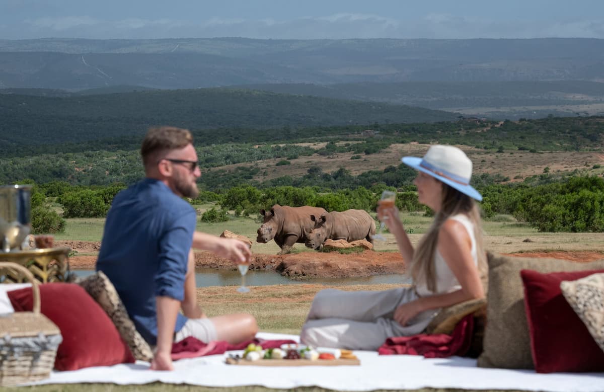 Private picnic with champagne on Founders Reserve